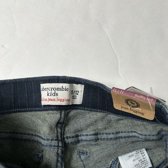 Abercrombie & Fitch Girl Pull On Jean Leggings Size 11/12 - Picture 4 of 7